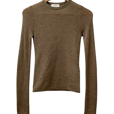  Henne Women's Size XS Long Sleeve Jumper Beige 