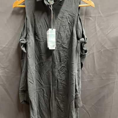 Kookai Womens Size 38 Black Holiday Shirt Dress