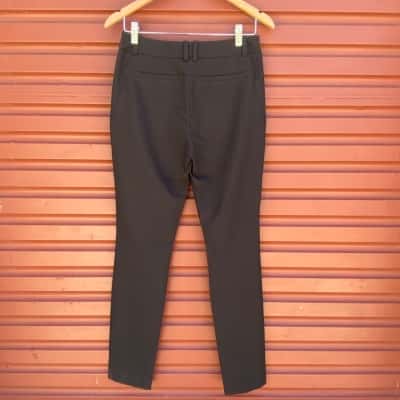 Cue Womens Size 6 Black Polyester Straight Leg Pants