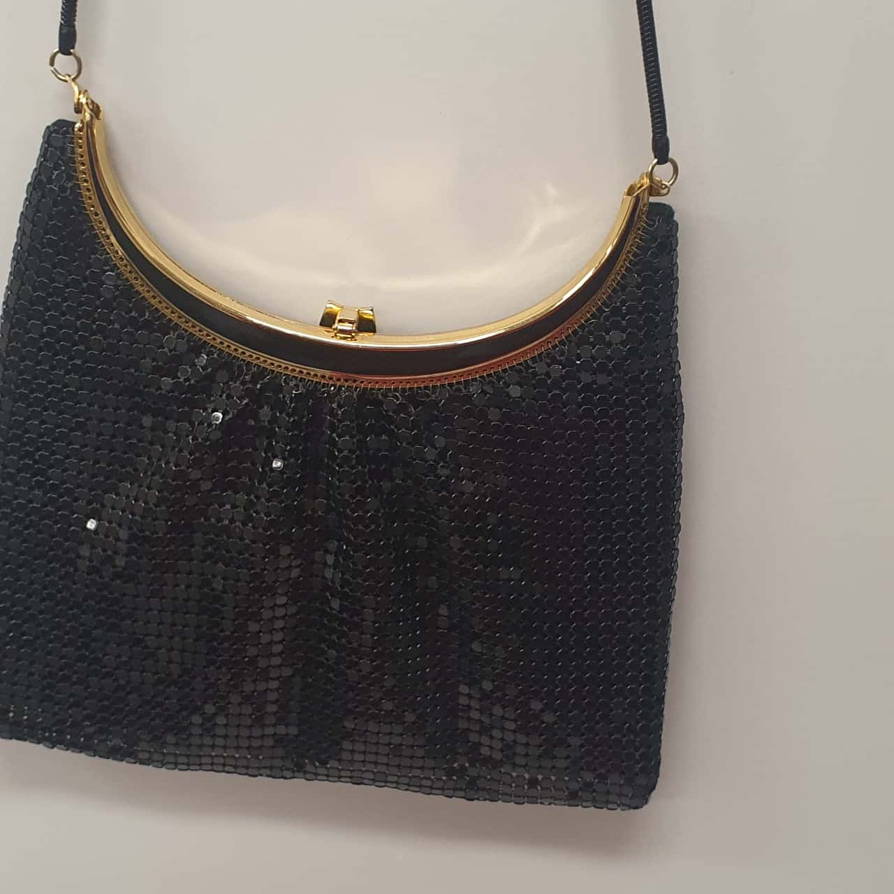 Mesh Handbag Meta Mesh Handbag Black / Gold (s)
