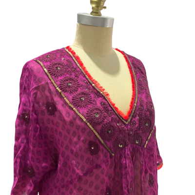 Monsoon Women’s Size 18 V-Neck Lightweight Blouse