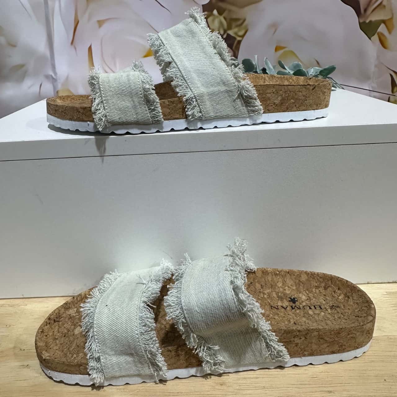 Womens Ladies Flat Slides Size 39 Shoe Perfect for Summer