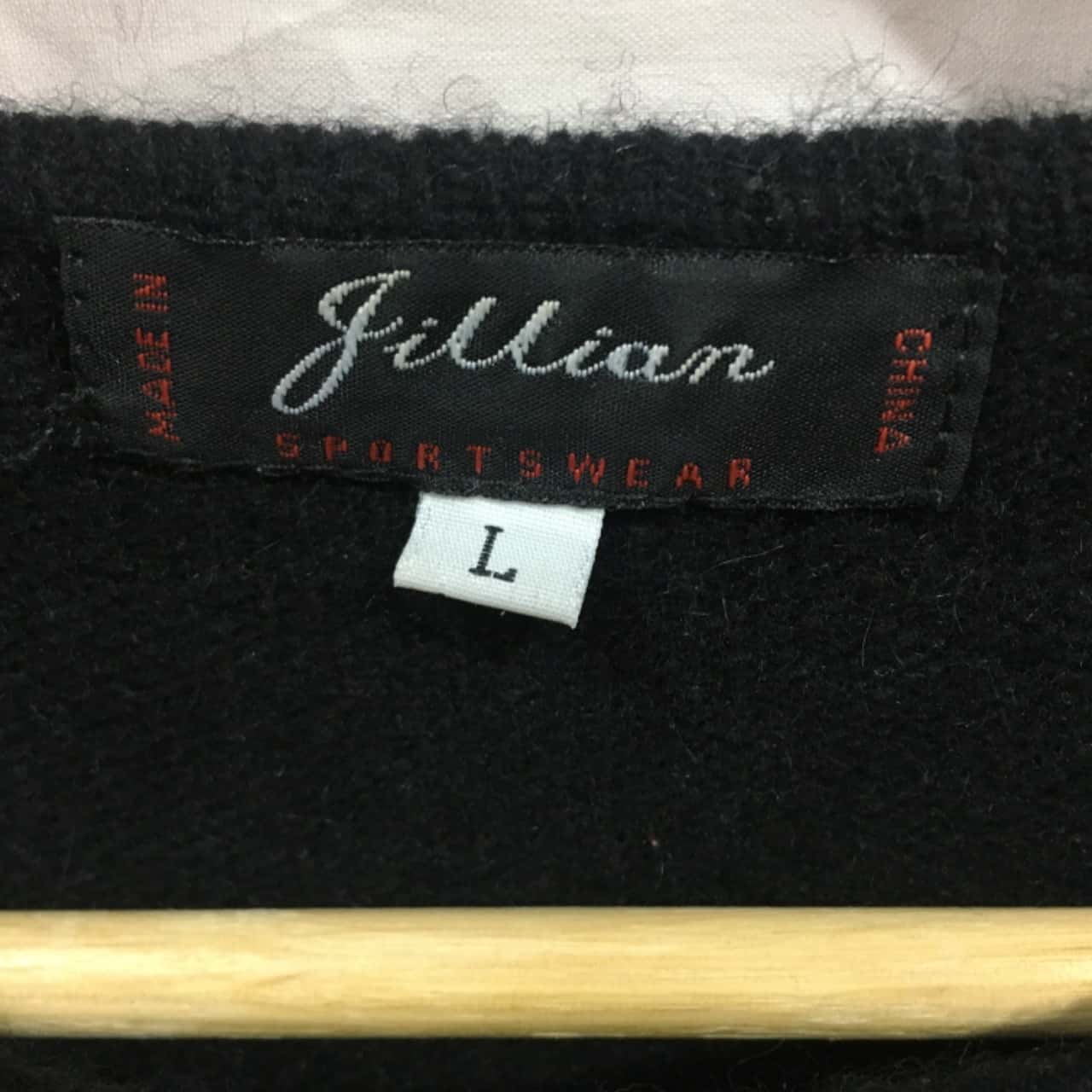 Reduced Jillian Sportswear Vintage Lambswool Angora Blend Knit With Pearl Embroidery Detail Size L