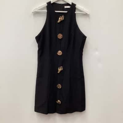 Poe’selle  Womens  Size M  Black  / Gold Dress 