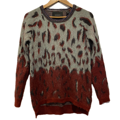 Maison Scotch Womens Knit Sweater Size 1 Black  / Grey / Maroon / Multicoloured 
