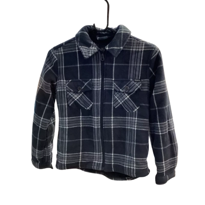 Ghanda Kids Grey Checked Jacket