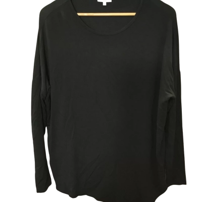 Seed Womens Oversize Long Sleeve Top Black  