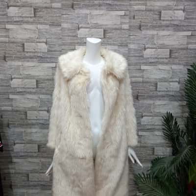  Women's Jonathan Crawford  Size XL Open Jacket / Winter Coat Off White (AS IS) 