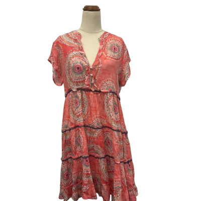  Lula Soul Womens  Size S Casual Dress Pattern / Pink  