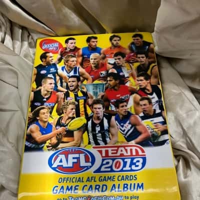 AFL Team 2013 Mixed AFL cards Plus Album 
