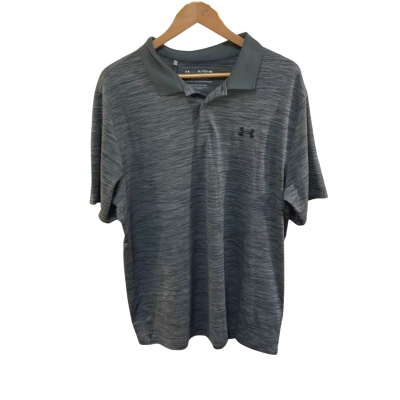 BNWT Under Armour Mens  Size XL Polo Shirt Grey 