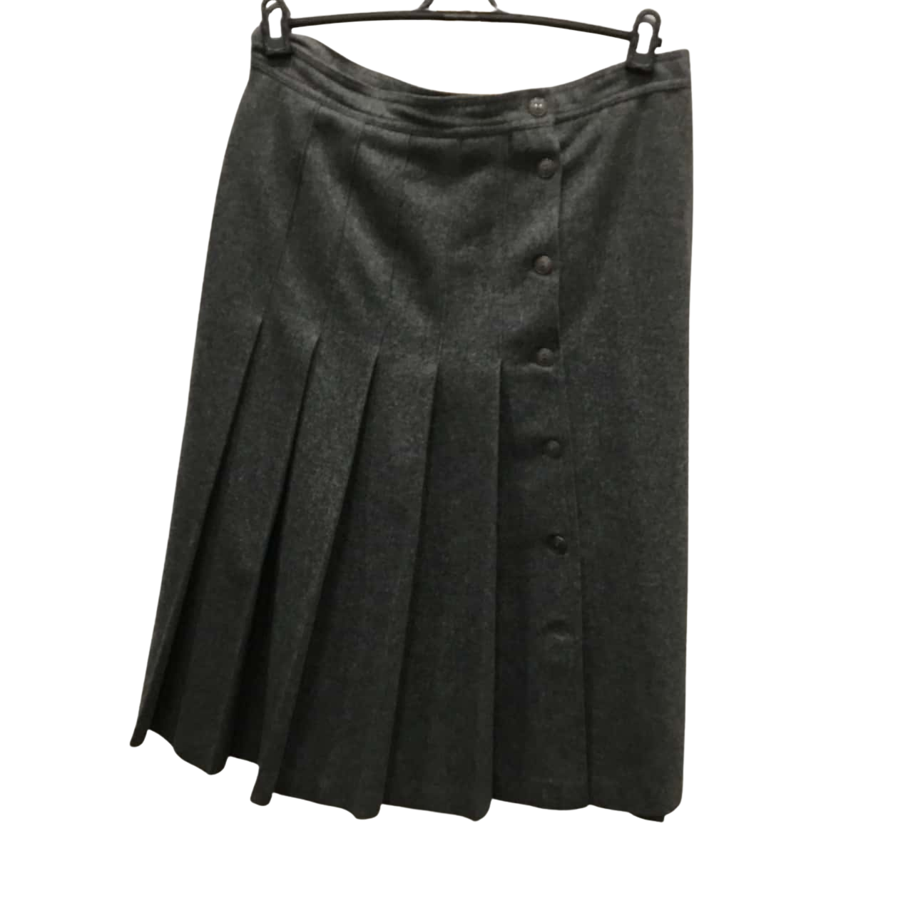 Vintage Sportscraft Grey Woollen Skirt Size 18