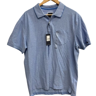 Gazman Mens  Size L Polo Shirt Blue 