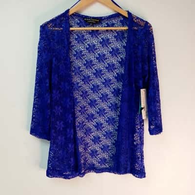 Black Pepper Womens  Size 8 Cardigan Purple 