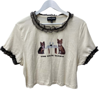  New Girl Order Womens Size 24 Cropped Top - 100% Cotton