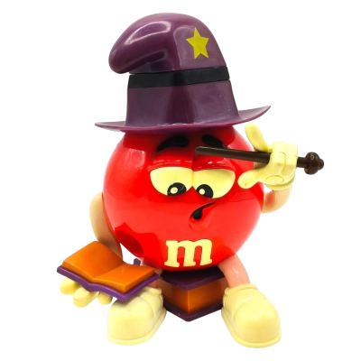 M&M Wizard Character Candy Dispencer In Great Working Condition