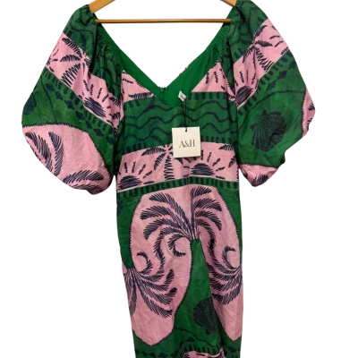 Atmos&Here Womens  Size 14 Mini Dress Maldives Pattern 