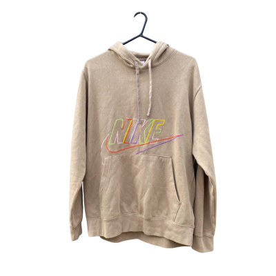 Unisex Nike Size L Hoodie Brown / Multicoloured 