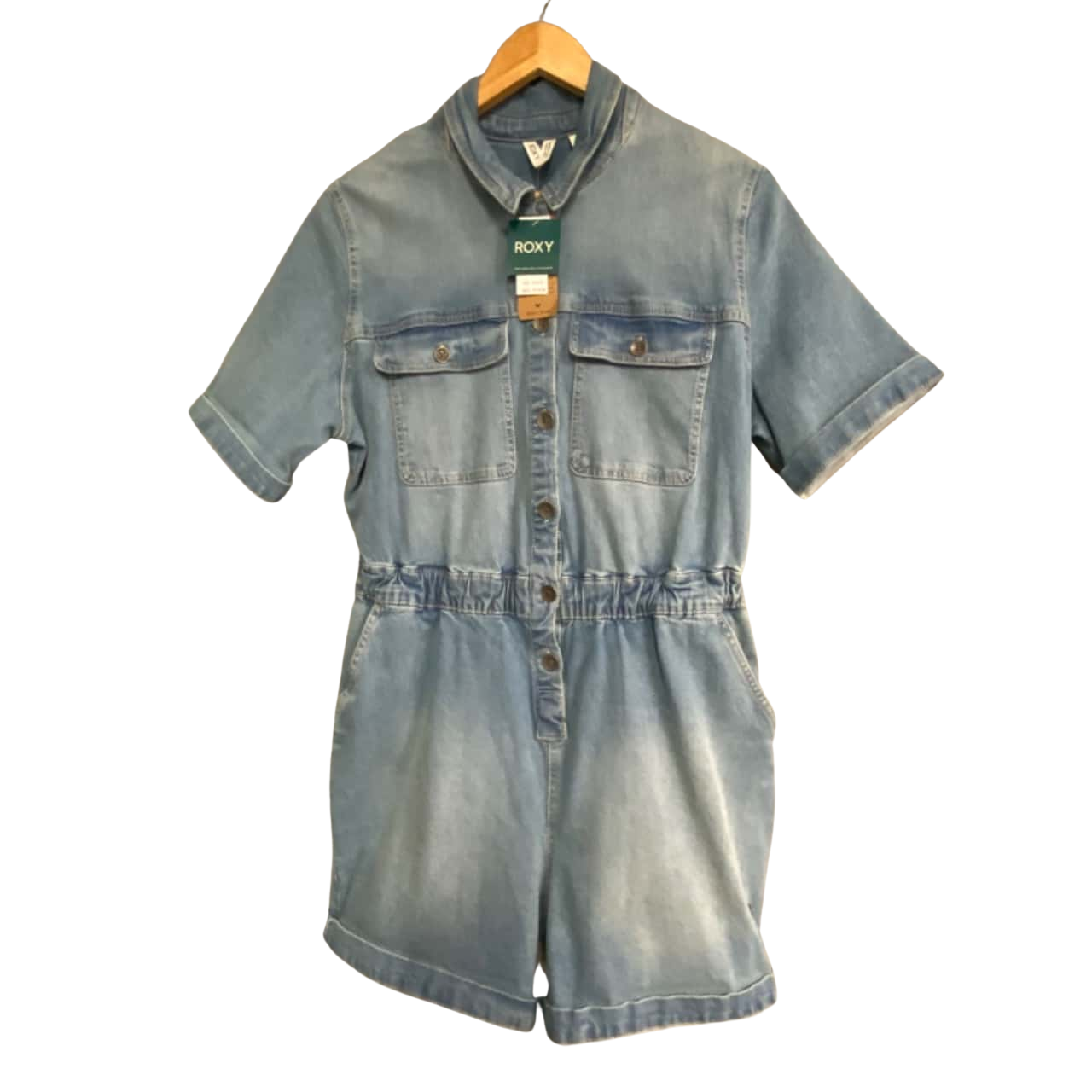 Roxy Womens Size 12 / L Playsuit Blue NEW With Tags rrp 119.99