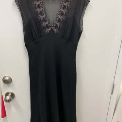 Jones New York Womens  Size 14 Party Dress Black  