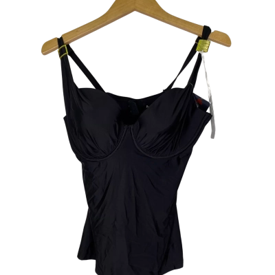 Panache Womens Tankini Size 12DD Black  