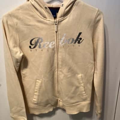 Reebok Kids  Size 8 Jacket black  / White / Yellow 