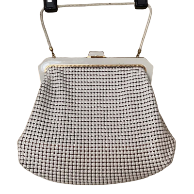 Oroton Womens Clutch / Evening Bag Gold / White 
