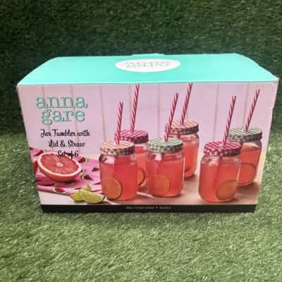 Anna Gare Jar Tumblers - Set of 6 (New)