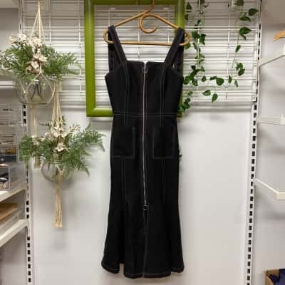 C/MEO Collective Brand New With Tags Womens  Size M Midi Dress Black  
