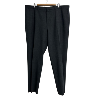 Trenery Mens Size 42 Grey Wool Blend Pants 