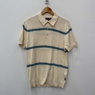 Ben Sherman Knit Polo Shirt - Size M 