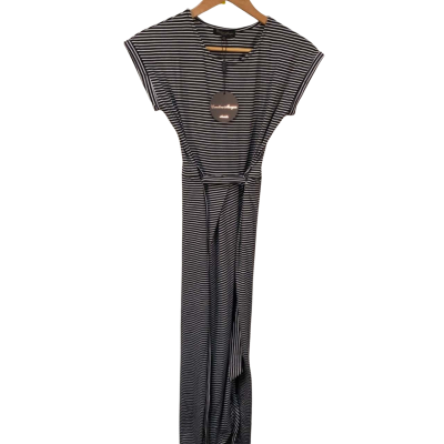 BNWT Caroline Morgan Womens Size 8 Striped Black / White