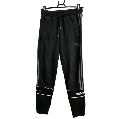 Adidas Mens  Size S Track Pants Black  / Grey 