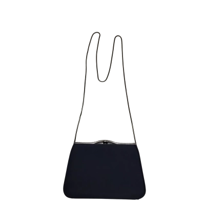 Olga Berg Bae Blue Crystal Clutch With Removable Chain Strap