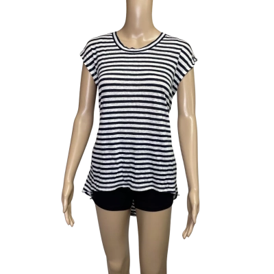 Sass & Bide Womens  Size S Crew Neck Top Striped 