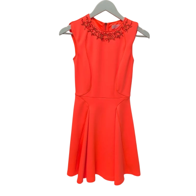 Ted Baker Womens  Size 0 Party Dress Orange 