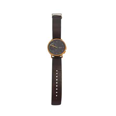 Skagen Mens Hagen Connected SKT1103 Hybrid Smartwatch Brown Leather Rose Gold