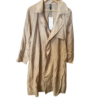Taking Shape Womens  Size 14 Trench Coat Beige 