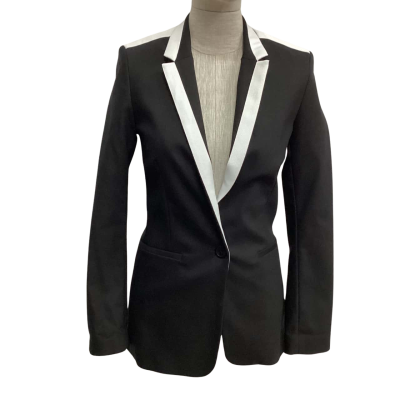 Karl Lagerfeld Womens  Size 36 Blazer Black  / White 