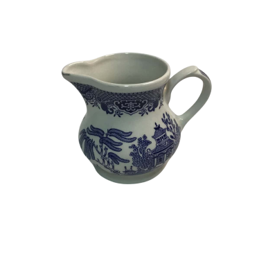 Vintage Churchill blue and white milk Cream jug