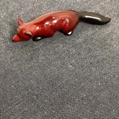 Royal Doulton Flambé Stalking Fox figurine