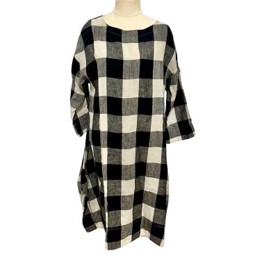  Womens  Size S Casual Dress / Shift Dress Black  / Cream / Grey 