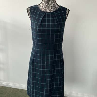 Marcs Womens  Size One Size Formal Dress Blue / Checked 