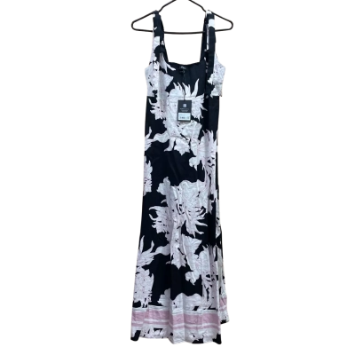 Decjuba Womens  Size 10 Maxi Dress Black  / Floral / Pink  / White 
