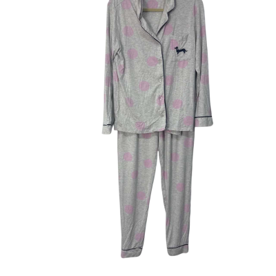 Peter Alexander  Size S Grey / Pink long PJs