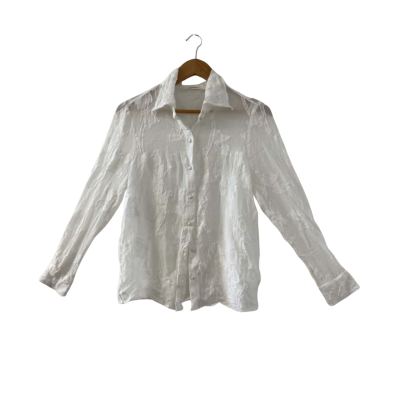 Hansen & Gretel Women's - Apollo Shirt - White Lily Size XS 