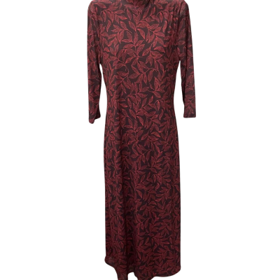 Witchery Womens  Size M Long Sleeve Dress / Maxi Dress Black  / Pattern / Red 