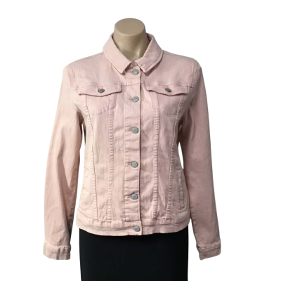 Serra Womens Size 12 Dusty Pink Denim Jacket 