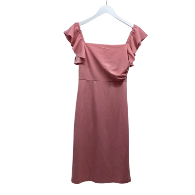 JJ's House Dusty Rose Flutter Sleeve Midi Dress Size S BNWT