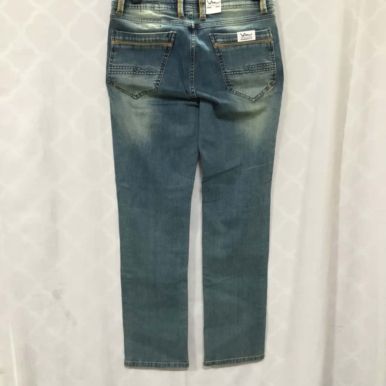 Wam Denim Mens Straight Leg Jeans, Size 